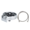 thumbnail image 4 of High-Pressure Automatic Kitchen Sink Glass Rinser - Stainless Steel, Silver + Black, with Hose, Ideal for Home   Commercial Use, 4 of 9