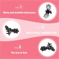 thumbnail image 3 of 96 Pieces Mini Hair Claw Clips Rhinestone Mini Flower Hair Claw Clip No-Slip Jaw Clips Metal Clamps Flower Accessories for Women Girls (White), 3 of 5