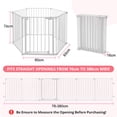 thumbnail image 5 of Pet Gate, Dog Playpen 6Panels 149" Pet Gate Extra Wide 30" Tall House Doorways Fireplace, White, 5 of 7