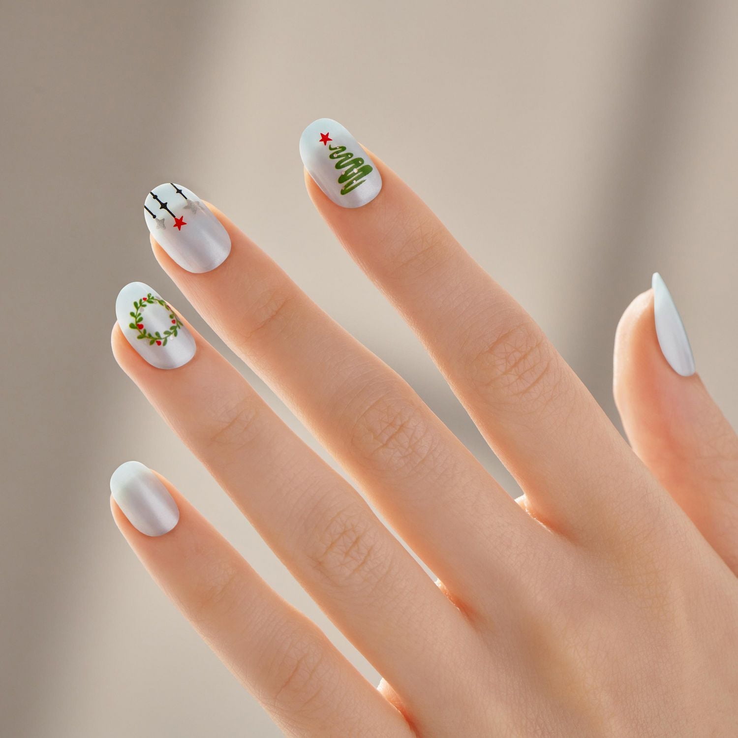 imPRESS Holiday Press-On Nails - Short Length - Coffin Shape - 30 Ct., imPRESS Holiday