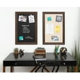 thumbnail image 5 of DesignOvation Beatrice Framed Linen Fabric Pinboard, 18x27, Walnut Brown, 5 of 5