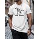 thumbnail image 1 of Camiseta informal de cuello redondo para hombre con estampado geométrico: algodón ligero y cómodo. Ideal para verano y tiempo libre., 1 of 5