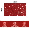 thumbnail image 3 of Valentines Day Door Mat,Valentines Red Love Heart Indoor Outdoor Non-Slip Doormat,Entryway Front Porch Valentine''s Day Welcome Mat for Entrance Decor,30" x 17", 3 of 6