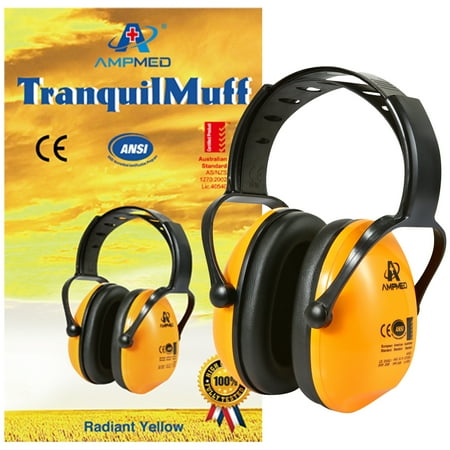 

Amplim Hearing Protection Earmuff for Toddlers Kids Teens Young Adults - American ANSI European CE and Australian Standards Certified - Radiant
