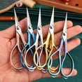 thumbnail image 4 of Small Embroidery Sewing Scissors Comfortable Handle Easy to Grip for Craft Artwork Crochet Trimming  Brass 5032 A, 4 of 7