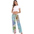 thumbnail image 6 of Women's Pajama Pants Colorful Birds Comfy Stretch Sleepwear Essentials womens Lightweight Lounge Terry Pajama Pant, X-Large, 6 of 7
