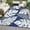 Dark Blue/White, variant on 8*10 ft Outdoor Rug,Reversible Large Outdoor Plastic Straw Rug,Waterproof Plastic Rug For Camper Porch Balcony Backyard Picnic