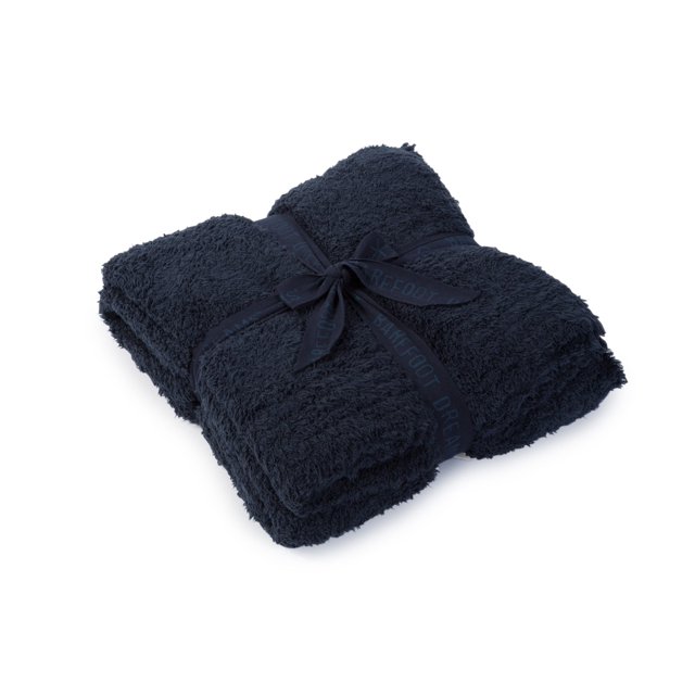 Manta Barefoot Dreams CozyChic azul índigo para mujer