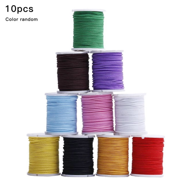 Cordón elástico de abalorios para manualidades, cuerda elástica para hacer joyas, accesorios de collar de pulsera de bricolaje, color aleatorio Advancent HA000633-00B