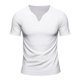 thumbnail image 5 of pstuiky camisetas para hombre, Camisa informal vintage con botones y cuello redondo y manga corta para hombre camisas casuales para hombre l, 5 of 9