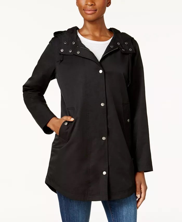 Style Co Women S Hooded Anorak Jacket, Womens Hooded Peacoat Small Sizes