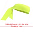 thumbnail image 2 of Bandeau de Sport Mode Réglable Bandes Anti-Transpiration Accessoires de Coiffure pour Tennis Basketball Jaune, 2 of 6