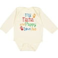 thumbnail image 3 of Inktastic Nana and Pappy Love Me Boys or Girls Long Sleeve Baby Bodysuit, 3 of 5