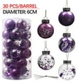 thumbnail image 4 of Leodye 30 PCS Christmas Balls Ornaments, Shatterproof Xmas Tree Decorations, Tree Hanging Ball Muti-Color Christmas Ball Ornament Set for Party Decoration Perfect Super Bulbs, 4 of 7