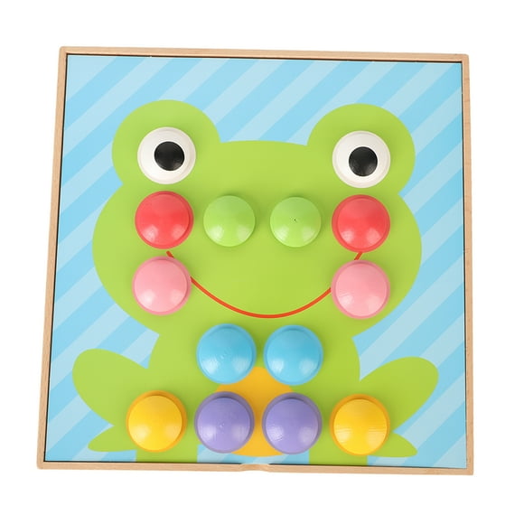 Mushroom Peg Puzzle, Educational Wooden Mushroom Peg Puzzle Board Safe With Storage Box Paperboard For School For Toodlers