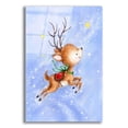 thumbnail image 1 of Epic Art 'Flying Rudolph' by Makiko, Acrylic Glass Wall Art, 16"x24", 1 of 8