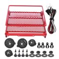 thumbnail image 1 of METAL ROOF RACK LUGGAGE CARRIER DURABLE LED LIGHT MN 1 12 RC CRAWLER MN90 MN90K, 1 of 7