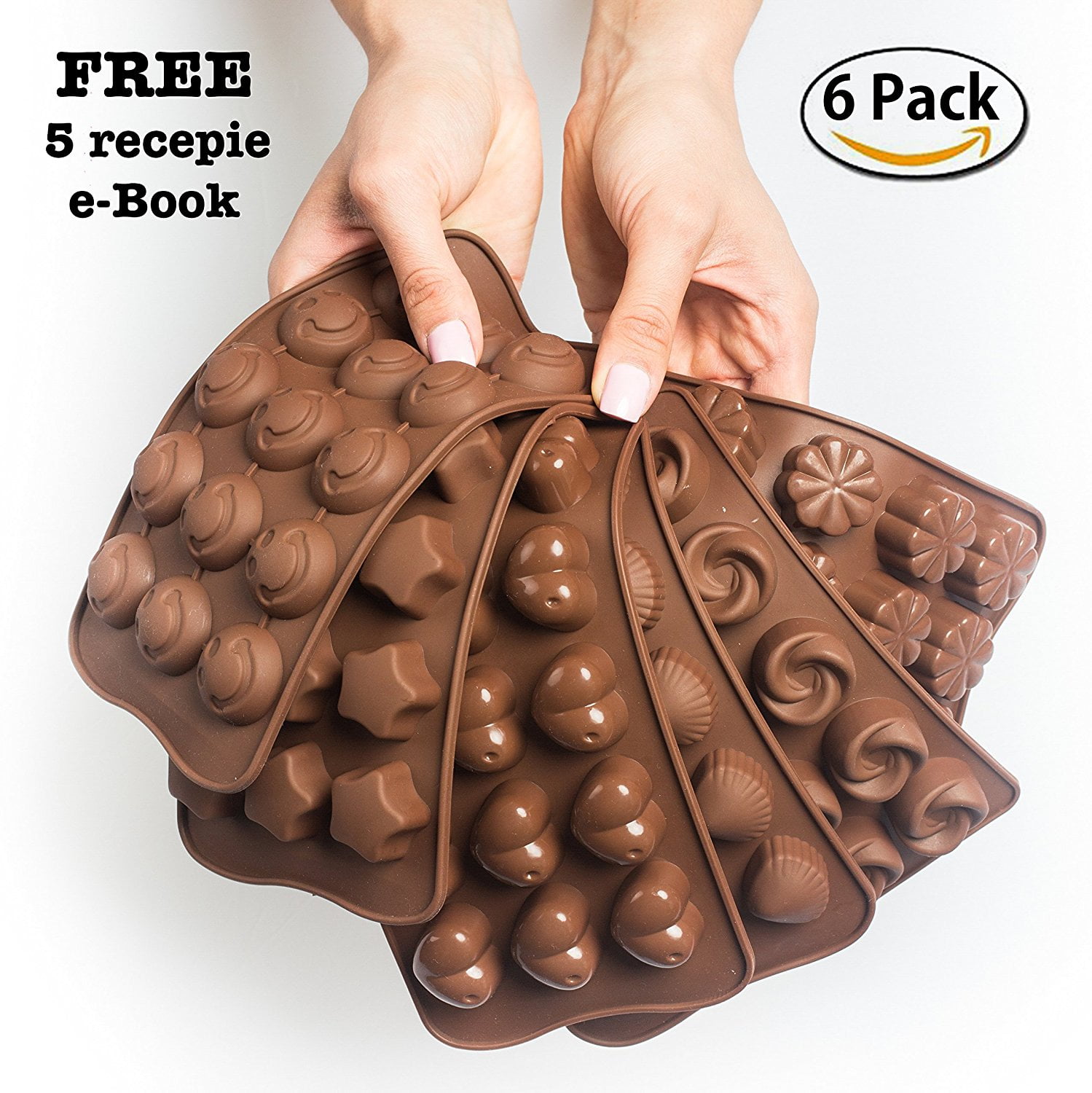 Cake Decorating Chocolate Silicon Molds Set Of 6 Chocolate Molds Cake Decorating Chocolate Silicon Molds Set Of 6 Chocolate Molds