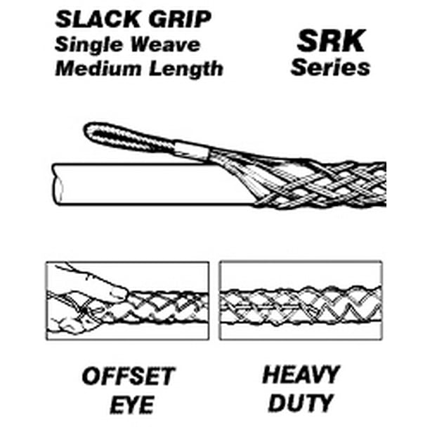 Leviton L8713 Offset Eye Wire Mesh Pulling Grip .750 .990