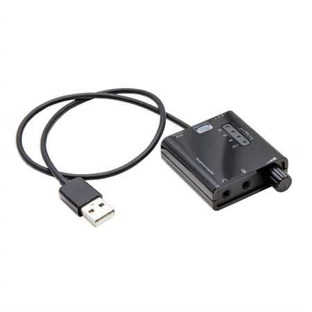 External Sound Card USB 2.0 DAC 24 bit 96KHz and Headphone Amp with 3 Present