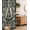 Hunter Green Grey Coral, variant on Christmas Stall Shower Curtain, Classical Themed Old Fashioned Celebration Carols Winter Design Patterns, Fabric Bathroom Decor Set with Hooks, 36" W x 72" L, White Vermilion