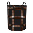thumbnail image 7 of ZICANCN Brown Square Plaid Laundry Basket Organizer, Dirty Clothes Hamper for Bathroom Bedroom Laundry Room, Medium Size, 7 of 7