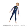 thumbnail image 4 of Traje De Surf De Buceo Para Niños Traje de neopreno para niños de una pieza con diseño de cremallera trasera para niñas y niños (XL azul oscuro), 4 of 7