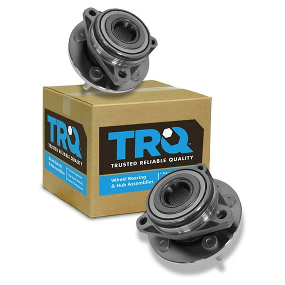 TRQ Front Wheel Hub & Bearing Pair Set for 99-03 Ford Windstar BHA53374