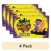 (4 pack) SOUR PATCH KIDS Zombie Orange & Purple Soft & Chewy Halloween Candy, 3.5 oz