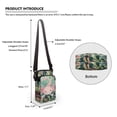 thumbnail image 6 of HELLHERO Salamander Adjustable Shoulder Strap Crossbody Bag, Double-layer, Daily Commute or Casual Outings Polyester 4.33"x1.97"x7.09", 6 of 7