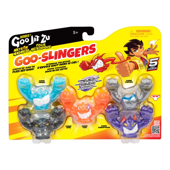 Héros de Goo Jit Zu Meteor Madness Goo Slingers Mega Pack Cosmic Metallic Slingers
