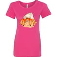 thumbnail image 3 of Inktastic Cute Hermit Crab on Beach Women's T-Shirt, 3 of 5