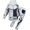 thumbnail image 4 of Ropa para niños Descendientes 3 Carlos Disfraz de cosplay para niños Zentai Ropa de fiesta divertida con guantes Sudadera con capucha + Conjuntos de pantalones, 4 of 5