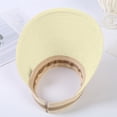 thumbnail image 3 of Women's Hats , Cute Hats for Women , Womens Sunhat Woven Sliding Sunshade Hat for Women and Men Adjustable Sports Sun Visor Cap, 3 of 4