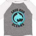 thumbnail image 4 of Inktastic Save our Oceans with Dolphin Boys or Girls Long Sleeve Baby Bodysuit, 4 of 5
