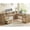 Oak, variant on Farmhouse 63" L Shaped Computer Desk with 4 Drawers and Storage Cabinet, Corner Office Desk with Monitor Stand