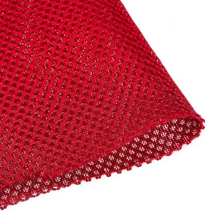 Unique Bargains Speaker Mesh Grill Stereo Box Fabric Dustproof 50cm x 160cm /20  x 63  Red