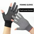 thumbnail image 3 of Waterproof Anti-Slip Gloves Two-Finger Cycling Gloves Half- T3G4 A5U7, 3 of 10