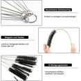 thumbnail image 3 of Apuakthei - Juego de 12 cepillos de limpieza para botellas, cepillos de nailon para tubos de ensayo, boquillas de tetera, pajitas de limpieza, color negro, 3 of 5