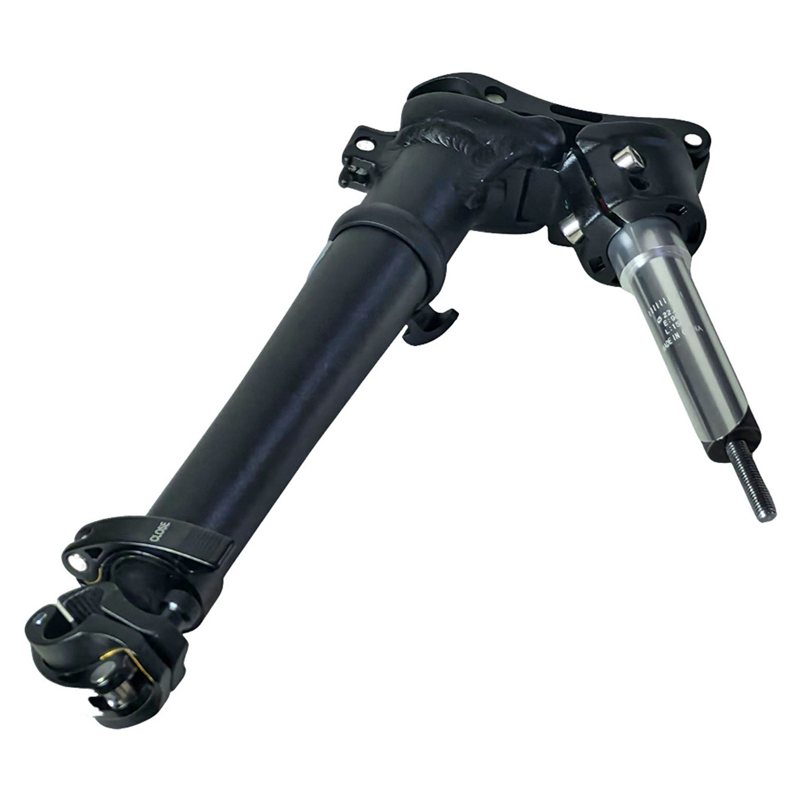 Adjustable Folding Bike Lightweight Aluminum Alloy Telescopic Steering Rod for Mountain Bikes, Quick Release
