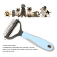 thumbnail image 4 of Pet Dematting Comb, Stainless Steel And PP Practical Double Sided Pet Grooming Brush Quick Deshedding  For Pet Hospital For Home For Medium And Large Dog, 4 of 8