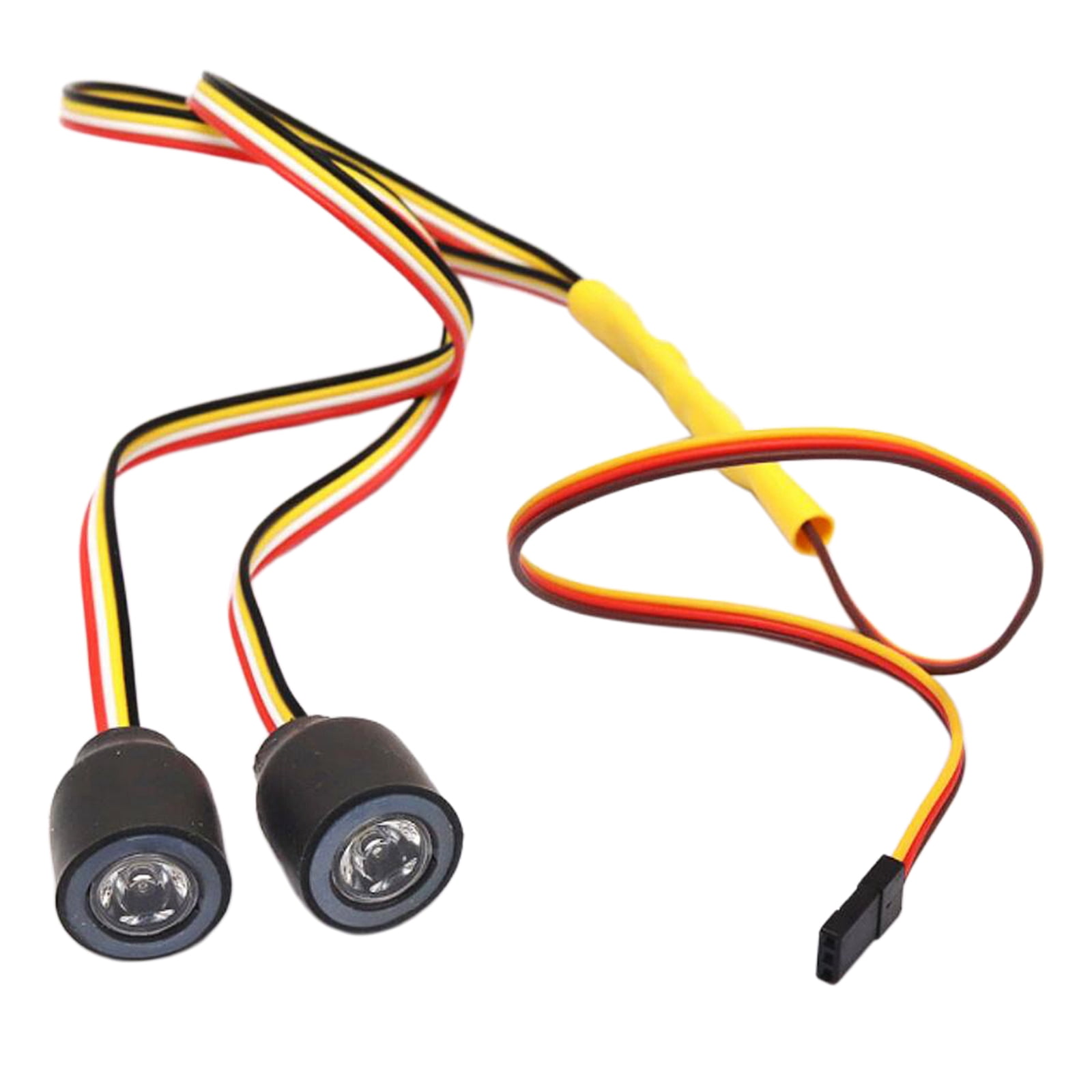 Dual Color RC Car Headlight LED Lights for 1:10 RC Rock Crawler Accessories 