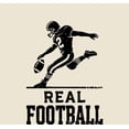 thumbnail image 4 of "Real Football" Sports Back to School Adult Natural Crew Neck Short Sleeve Tee-Medium, 4 of 4