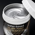 thumbnail image 5 of Water-Based Silver Paint For Metal & Wood, Quick-Drying, With A Shiny Silver Finish, 2.7/5.3/10.6/17.6 Oz Metallic Silver Paint For Diy Crafts & Home Decor, 5 of 6