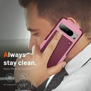 Allytech Rugged Case for Google Pixel 8 Pro, Military Grade Shockproof Protective Bumper Anti-Scratch Dual Layers Phone Case Cover for Google Pixel 8 Pro - Rose