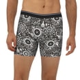 thumbnail image 2 of Picia Bicycles Parts Pattern Men's Athletic Long Leg Briefs , Performance Stretch Underwear，Moisture-Wicking, 2 of 7