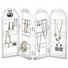 Anleolife Clear Makeup Acrylic Earring Display Organizer Storage Box 60 Holes