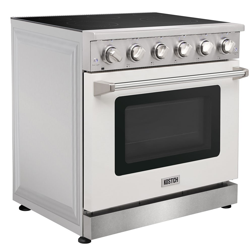 KOSTCH 2 Piece Kitchen Appliance Package 36” Freestanding Electric Range with 6.0 cu. ft. Convention Oven and 24”Built-in Dishwasher