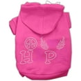 thumbnail image 3 of Pet, Dog  Cat Hoodie Rhinestone, "Peace Love Hope Breast Cancer", 3 of 9