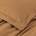 thumbnail image 3 of Chezmoi Collection Solid Caramel 100% Washed Cotton Duvet Cover Set Queen Size, 3-Piece Luxury Soft Breathable Smooth Cooling Comforter Cover with Button Closure, 3 of 9